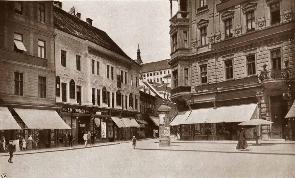 Trg bana Jelačića - Duga ulica - Palača Pongratz 1911. godine